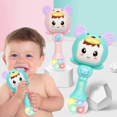 Пластиковая светодиодная музыкальная игрушка - погремушка для детей