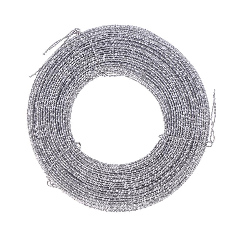 Комплект пломбировочных пряжек для электросчетчика Широко используется Железная нить Пломбировочный провод Двужильный 40 м/рулон