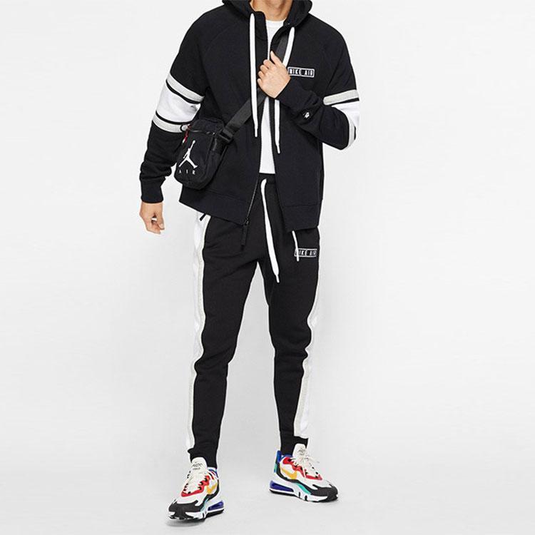 Nike Свободные вязаные спортивные штаны в ретро-стиле с флисовой подкладкой, мужские, черные, BV5148-010