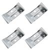 JCBIZ Corner Brackets, 4 Pieces, 116x55mm, Heavy-Duty Stainless Steel, Boat-Shaped Table Leg Corner Braces