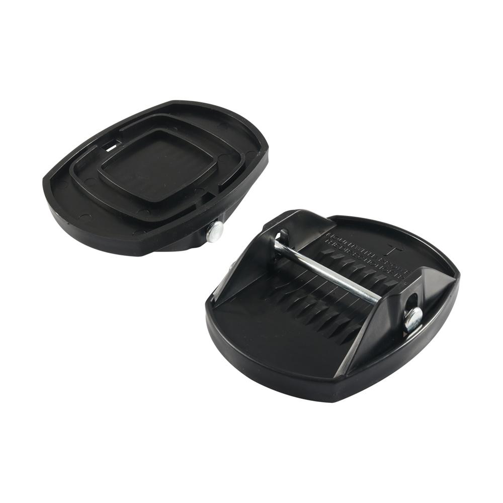 4pcs Trailer Stabilizer Leg Foot Pads with Locking Pins For Camper, Travel Trailer & Towable RV Manual Stabilizers