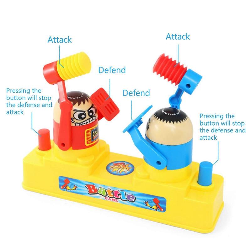Table Battle Game Funny Parent-Children Toy Attack & Defense Interactive Anxiety Board Toy for Toddlers Practical Joke