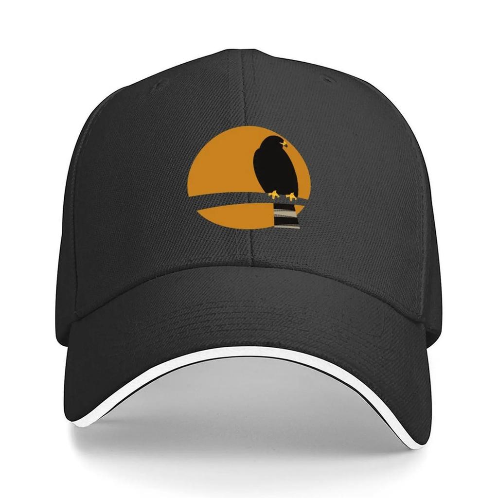Zonetailed Hawk Buteo albonotatus Texas Threatened Bird Baseball Cap hard hat Beach Outing cute Female Mens