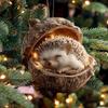 Лесные животные Желуди Украшения Акриловые Милые Рождественские елки Подвесные украшения Рустик