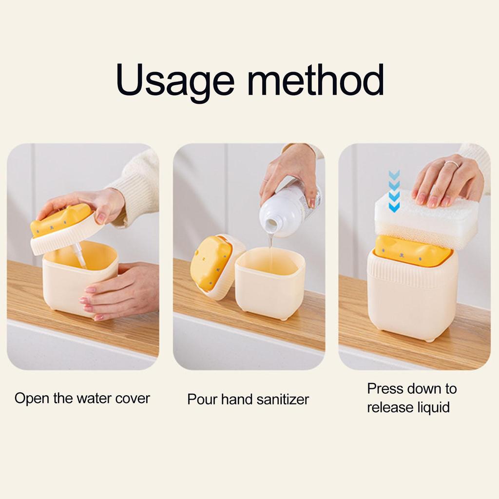 Soap Pump Dispenser And Sponge Holder Dish Soap Dispenser for Kitchen Countertop Soap Pump Dispenser Energy-saving Innovative Soap Presser