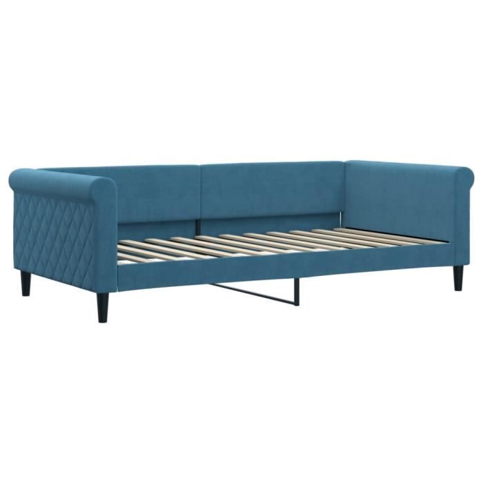 VidaXL Daybed Blue 100x200 Cm Velvet 354250