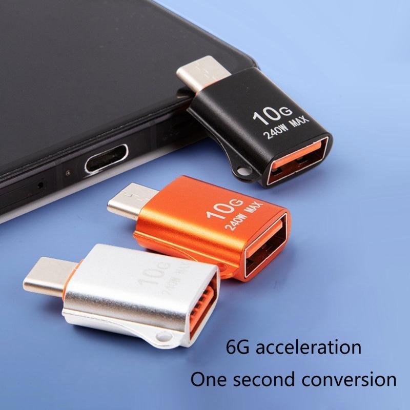 Металлический USB C Type C Папа к USB 3.0 Мама OTG Адаптер-конвертер для синхронизации данных и зарядки для камер, телефонов, ноутбуков