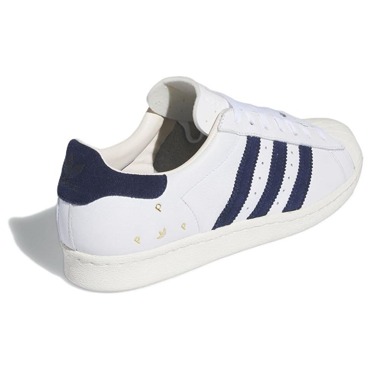 Мужские кроссовки Pop Trading Company x adidas Superstar ADV Белые Темно-синие Белоснежные Меловые IE3408