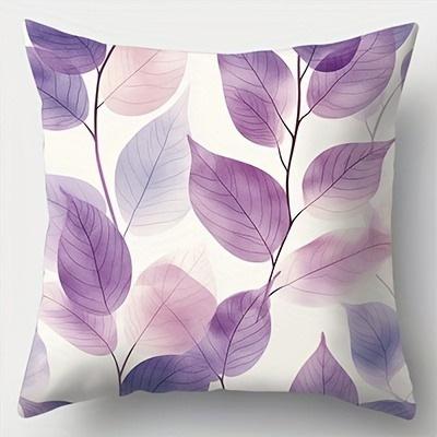Home Decor Watercolor Floral Pattern Throw Pillow Covers Pattern Cushion Cover Suitable For Sofa Bedroom Car Pillow Cover