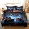 Комплект постельного белья Tank Race Deluxe Домашний текстиль Односпальный Двуспальный Кинг Квин Комплект постельного белья Современное Пуховое Одеяло Пододеяльник и Наволочка