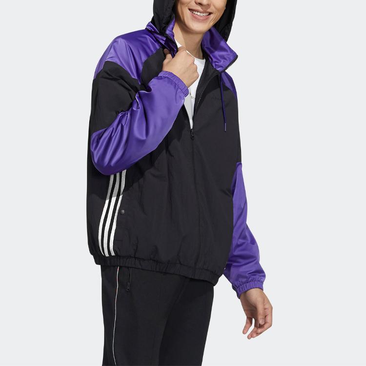 adidas Neo M Ss Feb Wl Ветровка Куртка с воротником-стойкой Мужская верхняя одежда Черный GP4809