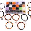520pcs/box Acrylic Beads Halloween Alloy Pendants Accessory Set for DIY Necklace Bracelet Jewelery Making