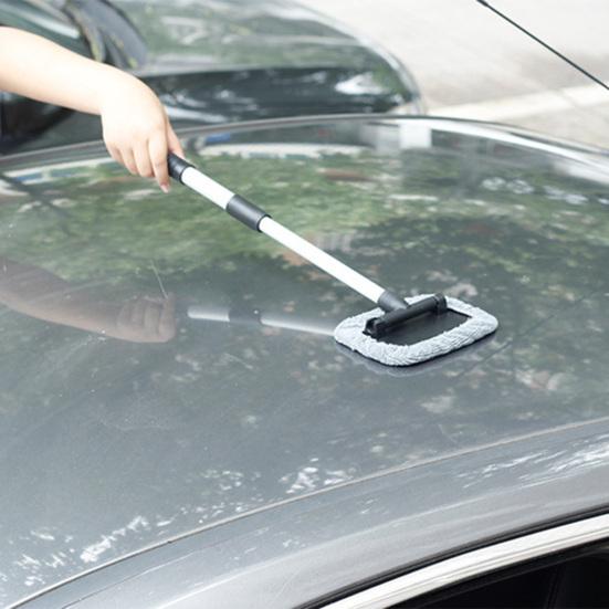 Щетка для мытья окон Yousheng, инструмент для мытья лобового стекла с длинной ручкой, не оставляющая царапин, высокоабсорбирующая, быстросохнущая, щетка для удаления грязи, моющиеся салфетки