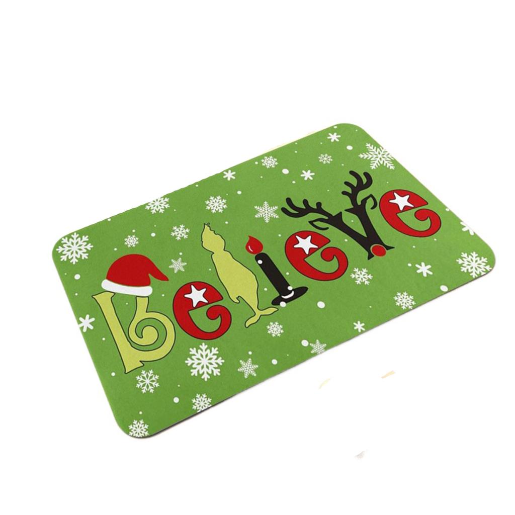 Christmas Series Bathroom Door Absorbent And Non- Mats