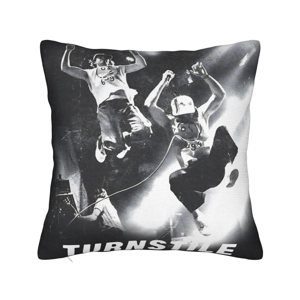 Decorative Pillow Covers Turnstile Rock Band Tour Merchandise Living Room Throw Pillow Case Cover Square Multiple Sizes