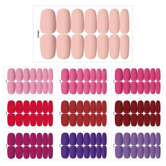 Nail Sticker Self-Adhesive DIY Ultra Thin High Saturation Full Wraps Polish Strips Art Decals for Female