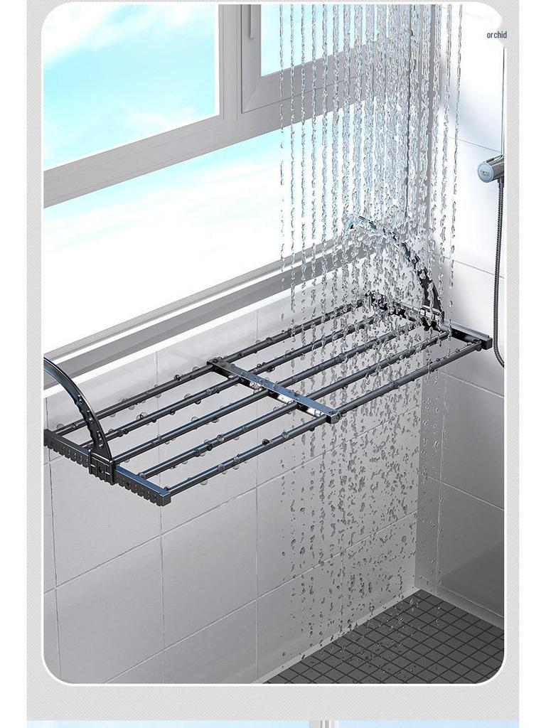 Выдвижная сушилка для белья на балкон: Рейка для окон, радиаторов и обуви для перил.