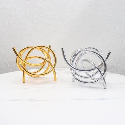 Современные геометрические металлические настольные украшения для декора гостиной
