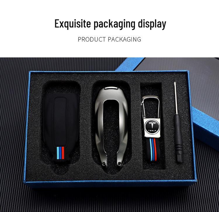Tesla Model S, X, 3 Key Fob Case Cover - Car Key Shell Buckle Special