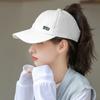 Letter Solid Color High Ponytail Baseball Cap Sports Golf Tennis Sunscreen Hat