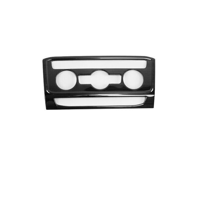 For Volkswagen Atlas 2018-2022 Black Steel Central Console AC Switch Panel Trim