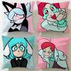 Популярная мультяшная наволочка PSYCHO CUTIES – Мягкая, легко стирается, универсальная для дивана, кровати, путешествий и офиса