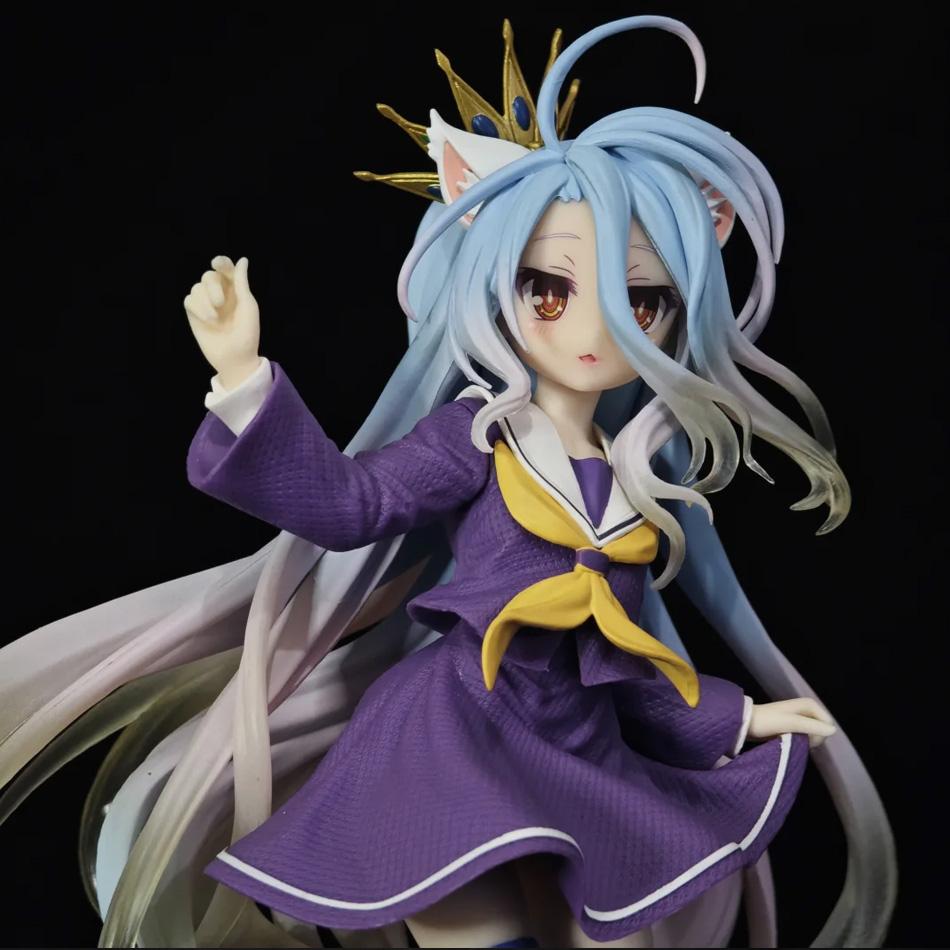 10-19 см Аниме Ngnl No Game No Life Белая "Фигурка Аниме ПВХ Фигурки Действия Аниме Коллекция Модель Украшение Модель Аниме Игрушка Подарки