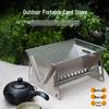 Portable Outdoor Folding Charcoal & Wood Grill Fire Pit for Camping
