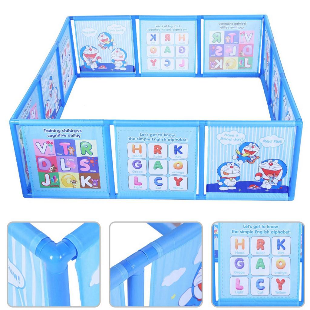 Детский манеж для игр малышей, ограждение для игр в помещении, защитное ограждение для игрового домика(синий)