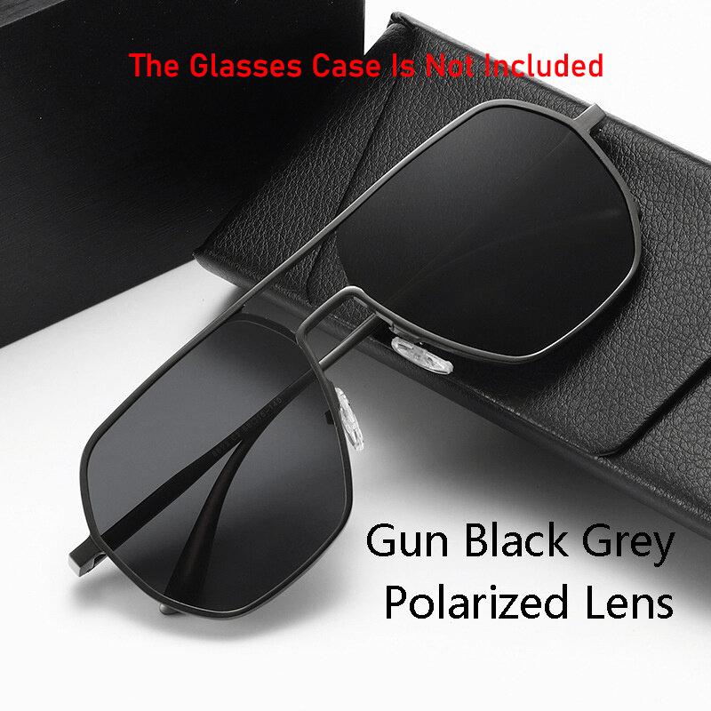 Металлические фотохромные солнцезащитные очки для мужчин и женщин, модные поляризованные солнцезащитные очки, стильные хамелеоновые антибликовые очки для вождения UV400