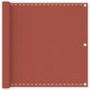 vidaXL Balkon-Sichtschutz Terracotta-Rot 90x600 Cm HDPE