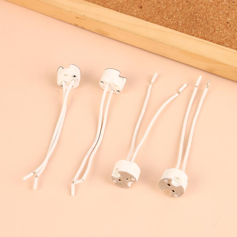 10 шт. MR16 G5.3 Разъем для цоколя лампы Кабель Патрон для лампы Керамический держатель Фитинг для лампы MR16 Фиксирующий держатель 10 см Силиконовый кабель