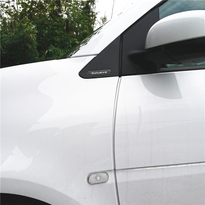 Светоотражающая 3D наклейка на автомобиль, 2 шт., эксклюзивная эмблема, значок, боковое зеркало, украшение, наклейка, универсальная для Smart Brabus 2007-2017