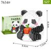 Милые животные серии Panda Building Block Figure Симпатичные микромодели DIY Diamond Bricks Игрушки на день рождения для детей Подарки для мальчиков и девочек