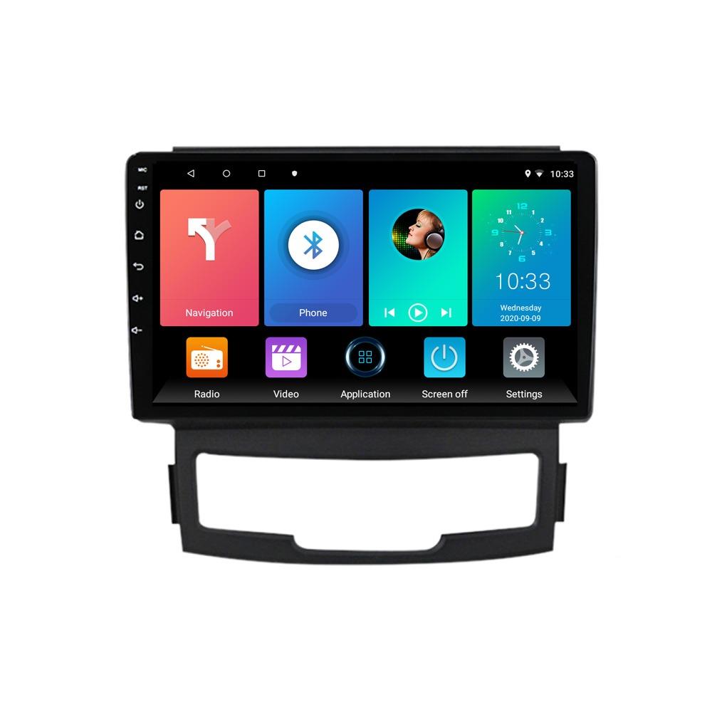 9-дюймовый автомобильный радиоприемник на базе Android Carplay для SsangYong Korando 2010-2013, мультимедийный видеоплеер, GPS-навигация, WIFI, 2 + 32 ГБ