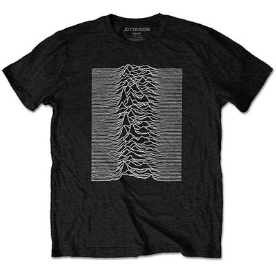 Joy Division Unknown Pleasures (Назад Печать) Приталенная футболка Размер L Черная Унисекс футболка