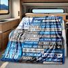 Happy 50Th Birthday To You Blanket Personalized Name Soft Comfortable Stylish Blanket Car Blanket Perfect For Travel Camping Outdoor Home Suitable For