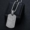 Gold plated diamond inlaid pendant necklace  fashion trend inlaid zircon men's exquisite gift jewelry necklace