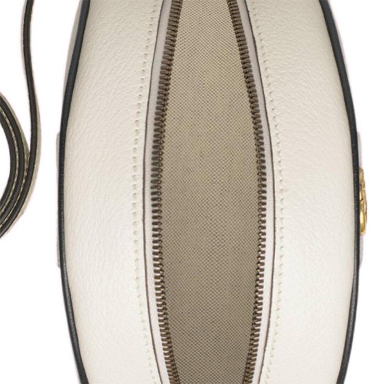 Gucci X Adidas Originals Ophidia Large Logo Print Zipper Leather Crossbody Bag Women bags White 702626-DJ24T-8847