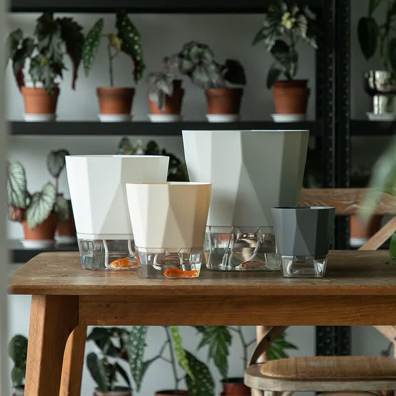 Self-Watering Plastic Flower Pot