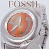 Б/у Редкие Женские Часы FOSSIL BIG TIC Оранжевые Батарейка Заменена