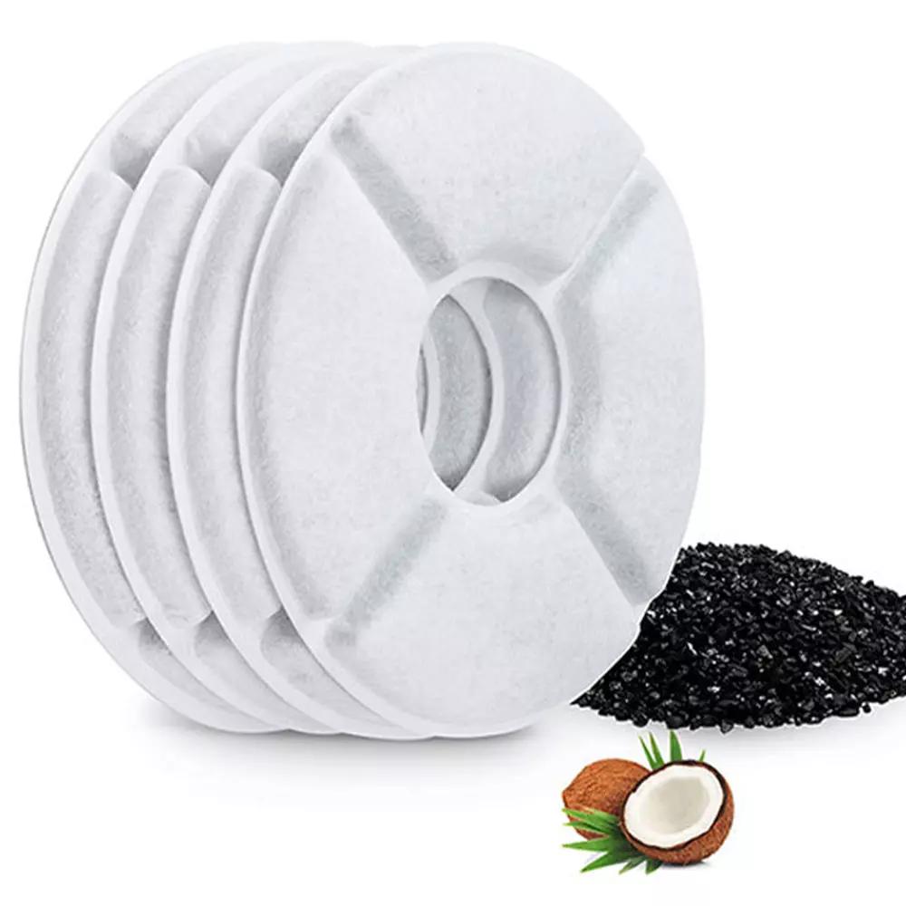 1-12 шт. круглых фильтров для домашних животных, кошек, фонтанов, сменных фильтров для собак