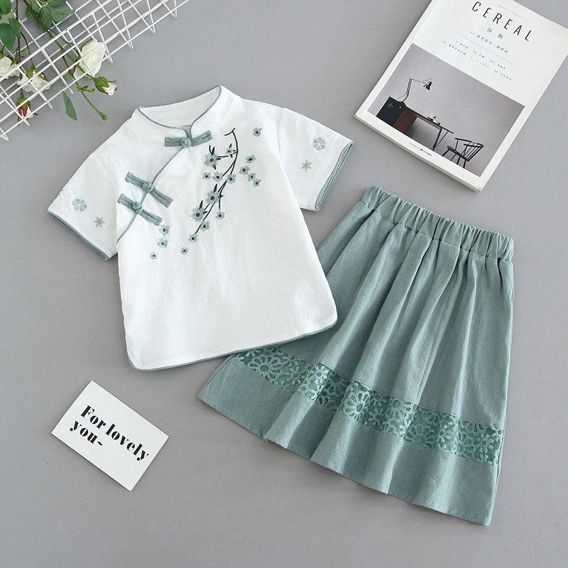 Children's Cheongsam 2025 Summer Girls' Hanfu Chinese Style Tang Suit Republic of China Style
