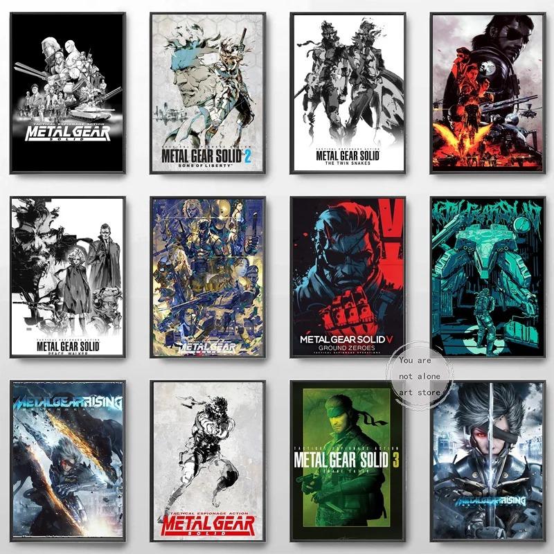 Художественный постер серии Metal Gear Solid - декор на холсте для любителей игр