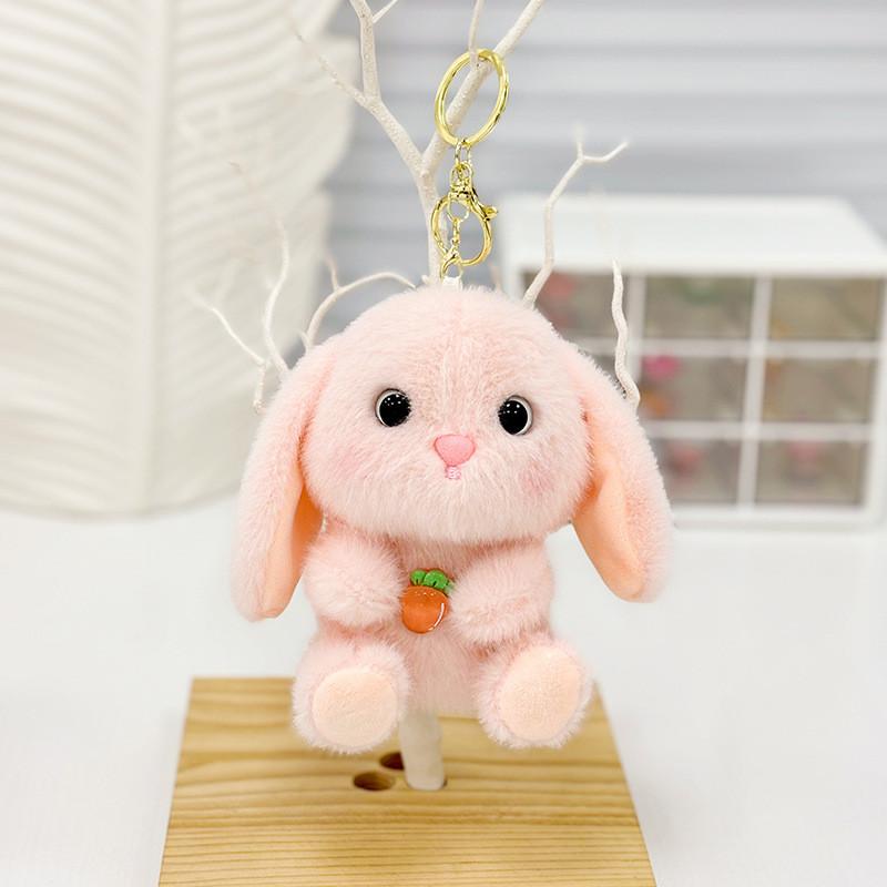 Cute Plush Otter Keychain Charm Fluffy Animal Bag Pendant Perfect For Gifts