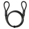 MOTO BASE Moto Lock Extra Thick Loop Wire 200cm Anti-Theft Device, Series, (Smoke) (15), Length (MBLC-STW-01-20)