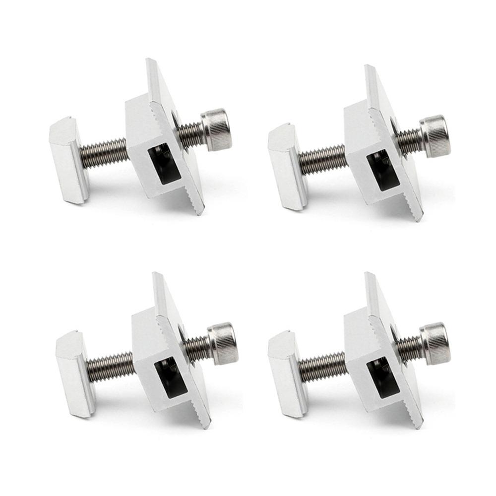 4Pcs Aluminum Zinc Zinc Alloy Solar Panel Mounting Clamp Solar System Install Accessories Solar Panel Fixing