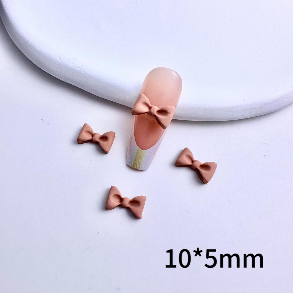 New Resin 3D Bow Tie Nail Art Accessories Cute Mini Handmade DIY Materials for Girls