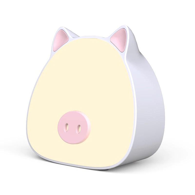 Mini Night Cute Pig Lamp with Touch Sensor Color Change Battery for Kids Bedroom Pak55 | Table Lamps