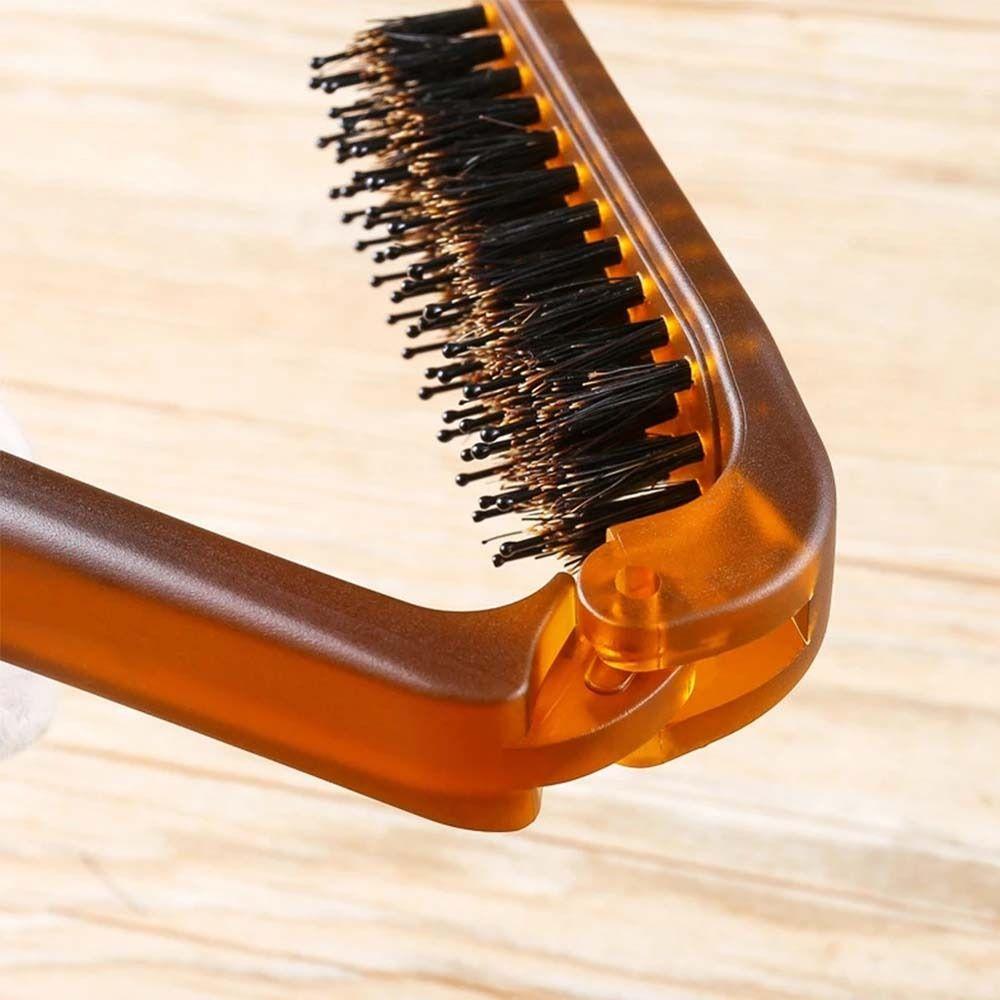 Accessories Hairdressing Compact Bristle Hair Brush Bristle Comb Foldable Comb Hair Styling Tool